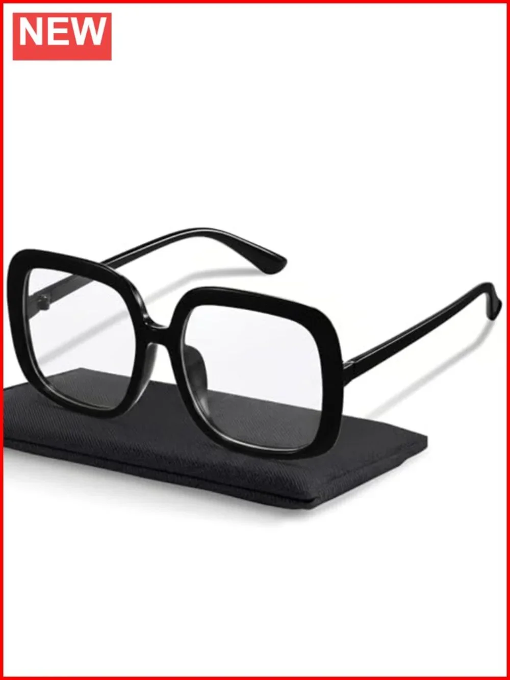Oversized Retro Blue Light Glasses TR90 Anti-Glare Computer Eyewear
